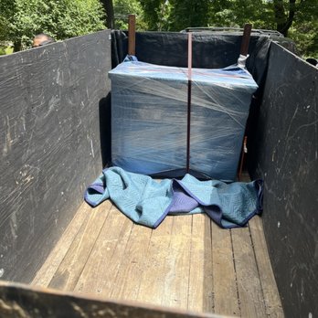 Jack’s Junk Removal - The antique piece padded, wrapped and secured. - Junk Removal & Hauling Near Me Jack’s Junk Removal - The antique piece padded, wrapped and secured. - Junk Removal & Hauling Near Me