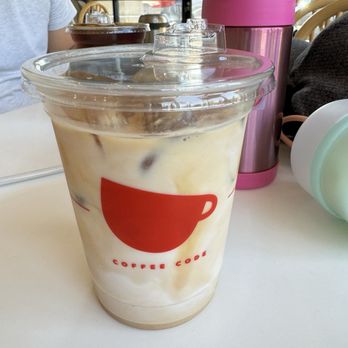 Coffee Code - Iced strawberry latte - Coffee & Tea Near Me - Buena Park, California