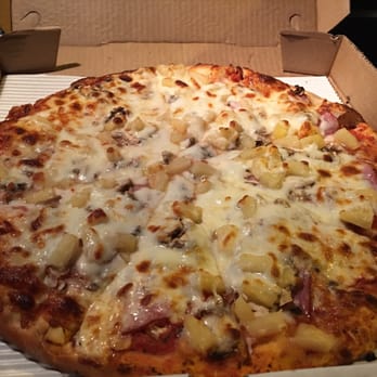 Ally's Pizza - Ally's version of Hawaiian pizza, ham, pineapples, almonds and extra cheese for $15 - Pizza Near Me - Clearfield, Utah