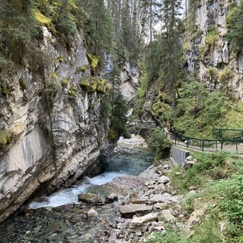 Johnston Canyon & Ink Pots - Below the lower falls - Hiking Near Me - Banff, Alberta Johnston Canyon & Ink Pots - Below the lower falls - Hiking Near Me - Banff, Alberta