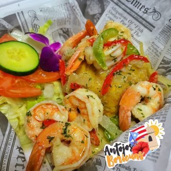 Antojos Boricuas - Mofongo de Camarones al Ajillo - Bakeries Near Me - Kissimmee, Florida