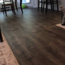 Laminent floors in the main living area
