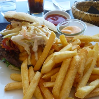 Scandic Front Restaurant - Sommer Bacon Cheeseburger Danish Style, with Fries - Cafes Near Me - Copenhagen, 84