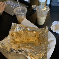 Dough Boy's Cafe - Chai latte, chile verde burrito