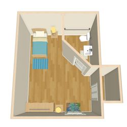 The Madeline of Decatur - Private Studio Floor Plan