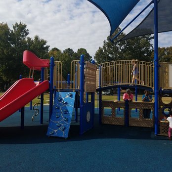 Kiln Creek Park - Playground with rubber instead of mulch - Parks Near Me - Yorktown, Virginia Kiln Creek Park - Playground with rubber instead of mulch - Parks Near Me - Yorktown, Virginia