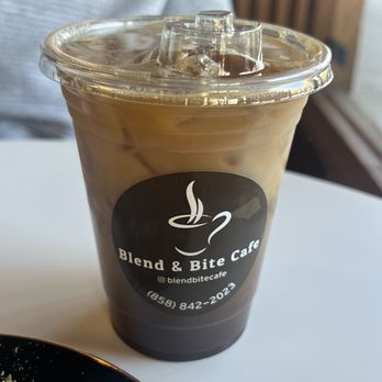 Blend and Bite Cafe - Vanilla latte - Desserts Near Me - Poway, California