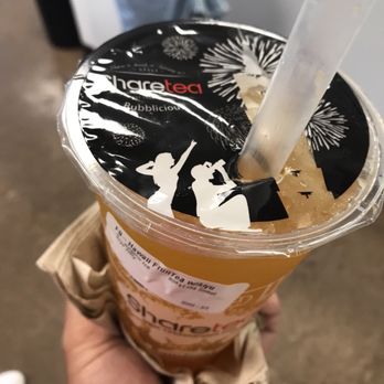 Sharetea - Hawaii fruit tea... don't get it unless you like pineapples and lemony jelly..... I got it less sweet but it was still too sweet for me :/ - Bubble Tea Near Me - Fairfax, Virginia Sharetea - Hawaii fruit tea... don't get it unless you like pineapples and lemony jelly..... I got it less sweet but it was still too sweet for me :/ - Bubble Tea Near Me - Fairfax, Virginia