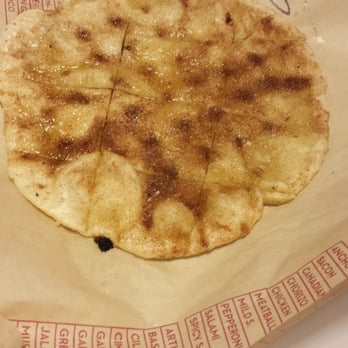 MOD Pizza - Cinnamon strip (which is weird because they are squares and they almost for got to give us dipping sauce). - Pizza Near Me - Cypress, Texas
