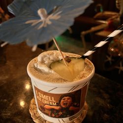 The Conductor Club - The "I smell Ice Cream" themed drink looks like a fun ice cream sundae but was actually a very indulgent adult cocktail.