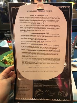 Menu photo 3 Tequila Revolución Fairfield, CT