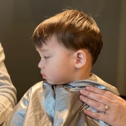 Toddler boy's haircut