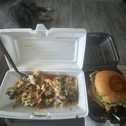 OG Burger with K style fries OG Burger with K style fries