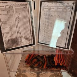 Plano African American Museum - Records of unnamed enslaved persons and chains used in slavery.