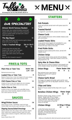 Menu photo 4 Tullys Taproom O'Fallon, MO