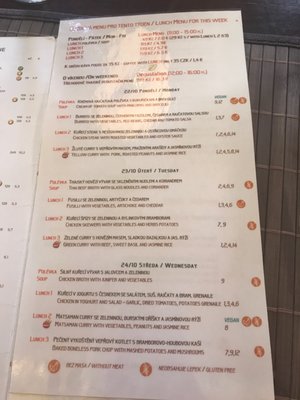 Menu photo 2 Lemon Leaf Prague, PR