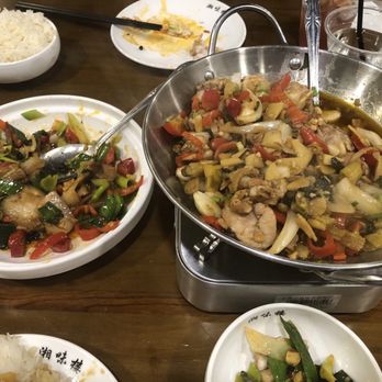 Hunan Cuisine - Pork belly and bull frog hot pot - Chinese Near Me - Alhambra, California Hunan Cuisine - Pork belly and bull frog hot pot - Chinese Near Me - Alhambra, California