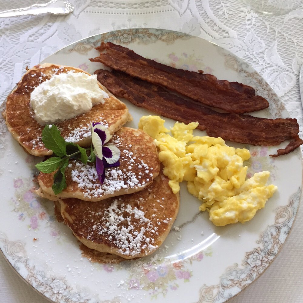 Duck Smith House Bed & Breakfast - Barbara was thoughtful enough to make smaller portions just for us! Ps. These pancakes happen to be sweet potato! So good!! - Bed & Breakfast Near Me - Seagrove, North Carolina Duck Smith House Bed & Breakfast - Barbara was thoughtful enough to make smaller portions just for us! Ps. These pancakes happen to be sweet potato! So good!! - Bed & Breakfast Near Me - Seagrove, North Carolina