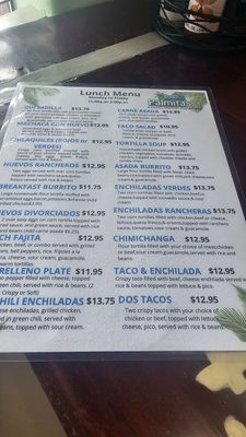 Menu photo 1 Las Palmitas 2 Colorado Springs, CO