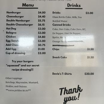 Dovie's - Menu - Burgers Near Me - Tompkinsville, Kentucky Dovie's - Menu - Burgers Near Me - Tompkinsville, Kentucky