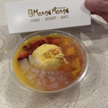 Mango Mango Dessert - Strawberry Mango Juice Sago & Lychee Jelly with Mango Ice Cream - Desserts Near Me - Fresh Meadows, New York
