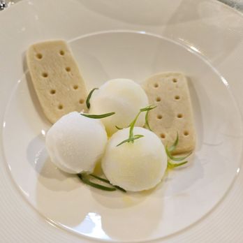 DAH Cuisines - Lemon Sorbet w/Homemade Shortbread Cookies and lemon oil - Caterers Near Me - Winchester, Virginia