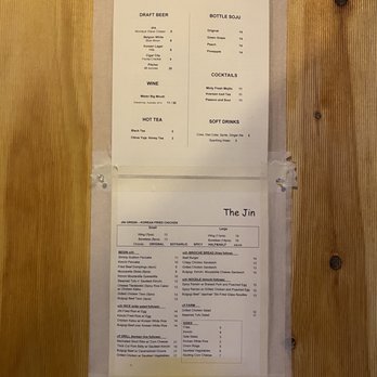 The Jin - Menu! - Korean Near Me - New York, New York