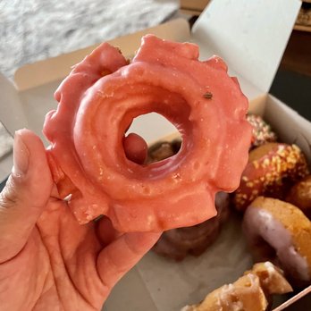 The Jelly Donut - Strawberry Glazed Cruller - Donuts Near Me - San Francisco, California