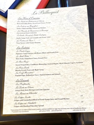 Menu photo 8 Le Bilboquet Denver, CO