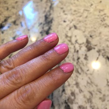 Natural Nails - You can see how thick the polish is - Nail Salons Near Me - Chapel Hill, North Carolina Natural Nails - You can see how thick the polish is - Nail Salons Near Me - Chapel Hill, North Carolina