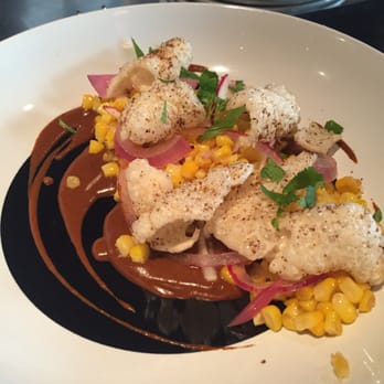 Trust - Corn chicharones in mole sauce - Tapas/Small Plates Near Me - Santa Ana, California Trust - Corn chicharones in mole sauce - Tapas/Small Plates Near Me - Santa Ana, California