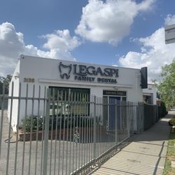 Legaspi Family Dental - Front. Good amount of street parking. Unsure about private parking