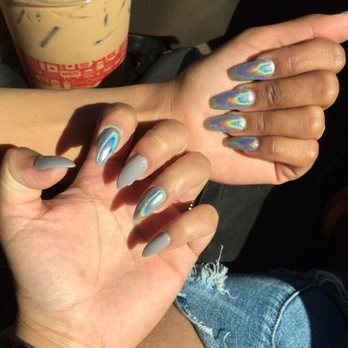 Leah's Nail Shop - Hologram nails by Leah, absolutely adore them! - Nail Salons Near Me - Carson, California