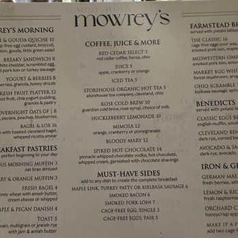 Mowrey’s - American Near Me - Cleveland, Ohio