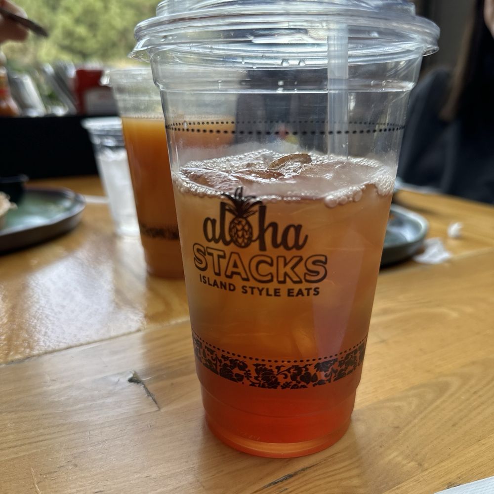Stacks Pancake House - Iced tea - behind it is POG, both ok. - Breakfast & Brunch Near Me - Dana Point, California Stacks Pancake House - Iced tea - behind it is POG, both ok. - Breakfast & Brunch Near Me - Dana Point, California