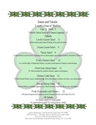 Menu photo 8 Lynch's on the Green Thiells, NY Menu photo 8 Lynch's on the Green Thiells, NY