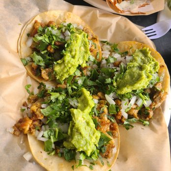 Takos - Chicken tacos with added guacamole - Tacos Near Me - Bellflower, California