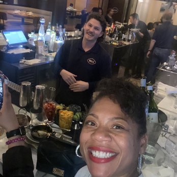 Bulla Gastrobar - Me and the bartender with the great hair! - Spanish Near Me - Plano, Texas