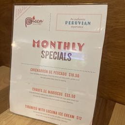 Monthly specials Monthly specials