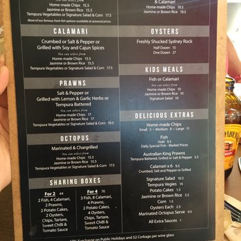 Fishmongers Byron Bay - Menu - Seafood Near Me - Byron Bay, NSW Fishmongers Byron Bay - Menu - Seafood Near Me - Byron Bay, NSW