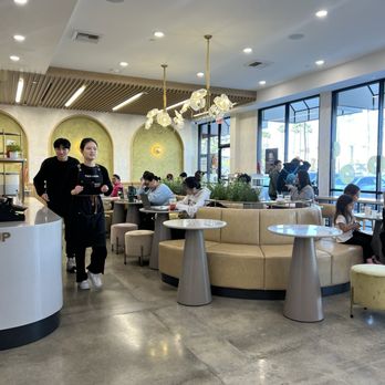 Tous Les Jours - You could set up a laptop and get some work done while enjoying a pastry. - Desserts Near Me - Brea, California