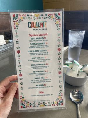 Menu photo 1 Caliente Mexican Grill Scottsdale, AZ