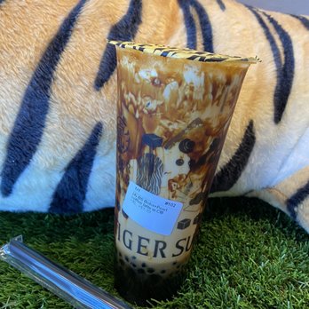 Tiger Sugar - #4 Black Sugar Boba Coffee Latte - Bubble Tea Near Me - Aurora, Colorado Tiger Sugar - #4 Black Sugar Boba Coffee Latte - Bubble Tea Near Me - Aurora, Colorado
