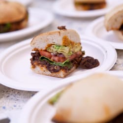 Marty's Place - Black Bean Torta with Coconut Chipotle Mayo