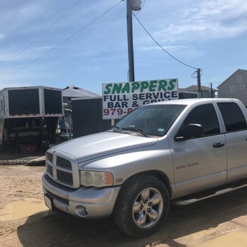 Snappers Bar & Grill - The turn in to the restaurant, now temporary food truck with outdoor seating. - Bars Near Me - Matagorda, Texas Snappers Bar & Grill - The turn in to the restaurant, now temporary food truck with outdoor seating. - Bars Near Me - Matagorda, Texas