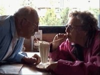 Photo of Pilot Butte Drive-In Restaurant - Bend, OR, US. Old fashioned shakes served in the can