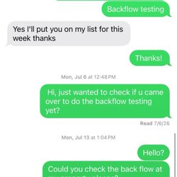 Backflows of Texas