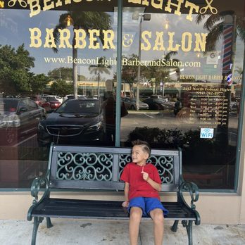 Beacon Light Barber & Salon - Face with design Fresh cut - Barbers Near Me - Lighthouse Point, Florida