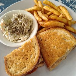 Midway Cafe - Grilled turkey, fries and coleslaw.  This picture looks tiny as there was quite a bit of food here and it was great.