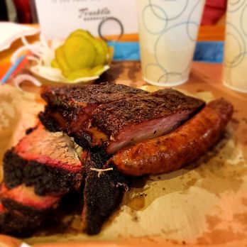 Franklin Barbecue - Insanely amazing Brisket and Pork Rib. No way to quantify which is better, both were perfection in form of BBQ - Barbeque Near Me - Austin, Texas Franklin Barbecue - Insanely amazing Brisket and Pork Rib. No way to quantify which is better, both were perfection in form of BBQ - Barbeque Near Me - Austin, Texas